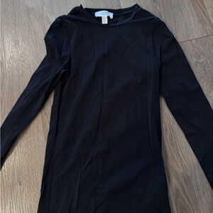 COS Black Long Sleeve Top